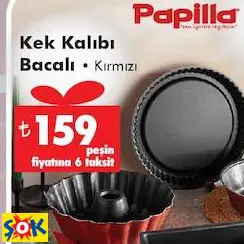 PAPİLLA KEK KALIBI BACALI • KIRMIZI